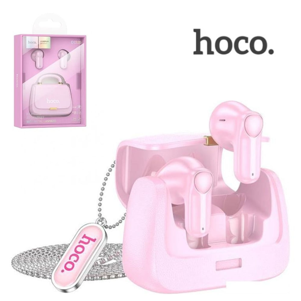 HOCO - Audífonos Con Diseño De Bolsita - DES35 - Color Rosado