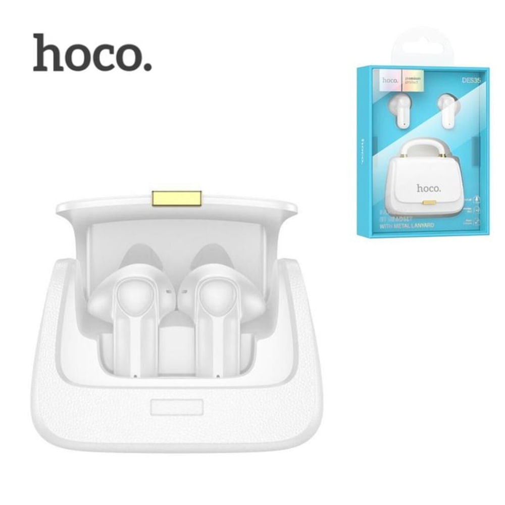 HOCO - Audífonos Inalámbricos Bluetooth DES35 - Color Blanco