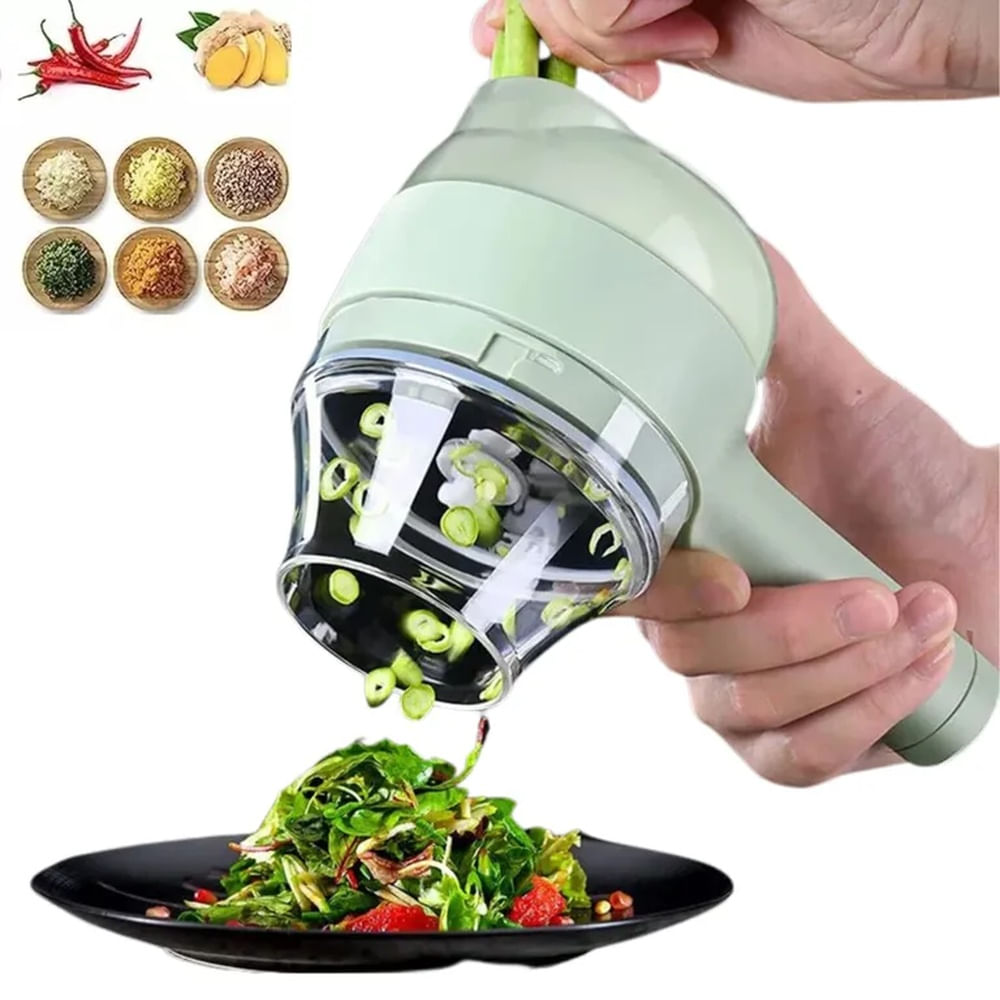 Picador Eléctrico Automático Multifuncional para Alimentos