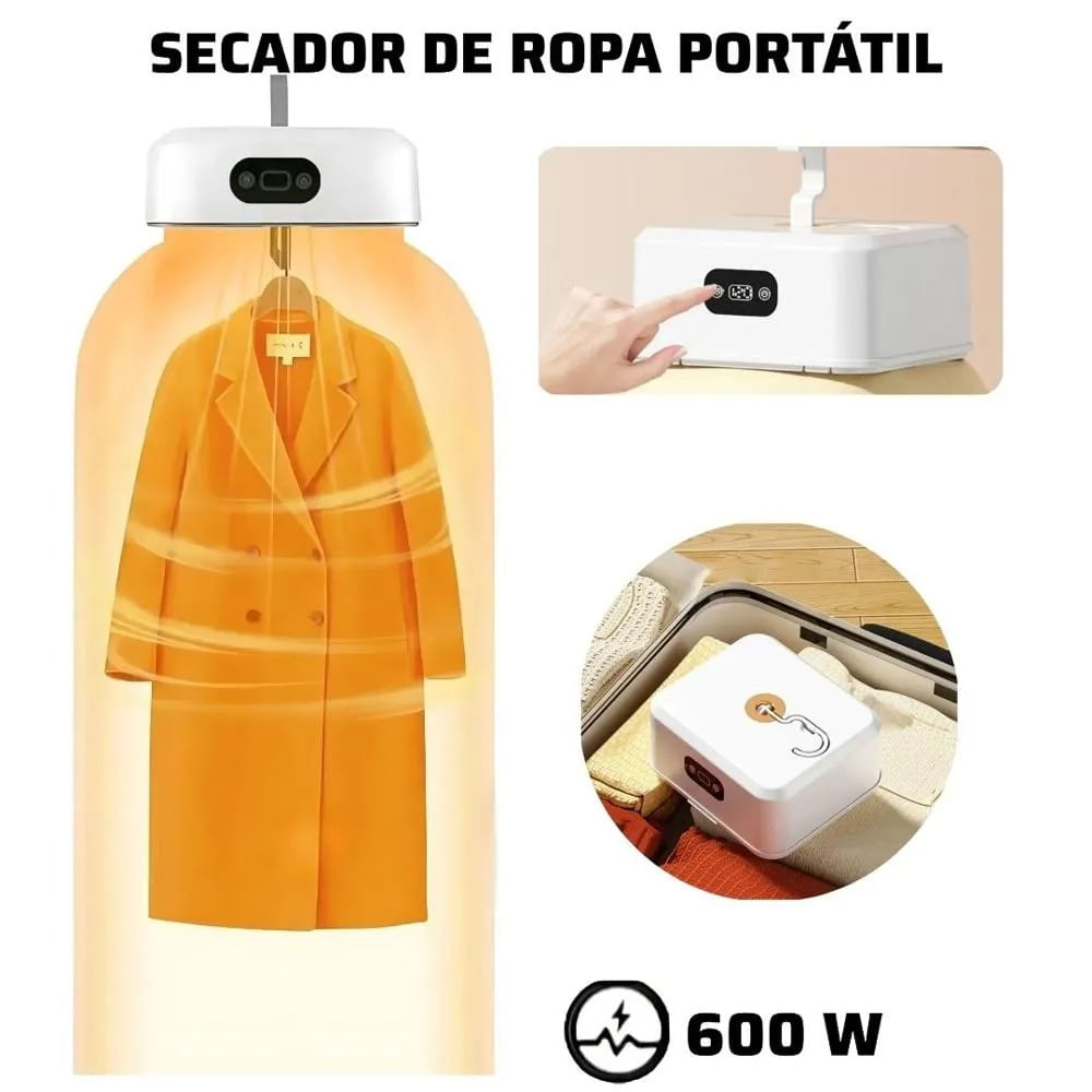 Secadora de Ropa Eléctrica Plegable y Compacta 600W - Ahorro de Espacio y Tiempo