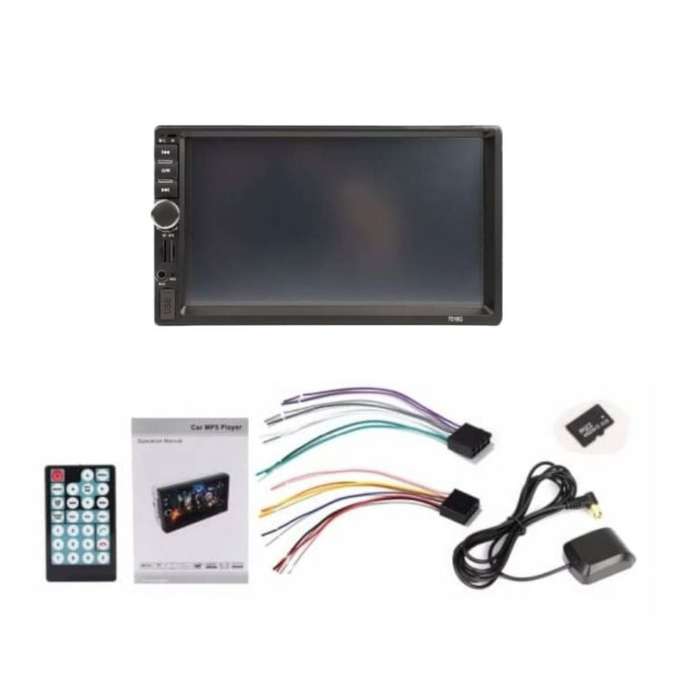 Radio Estereo Bluetooth Táctil MP5 7 pulg Auto Video Audio y Control