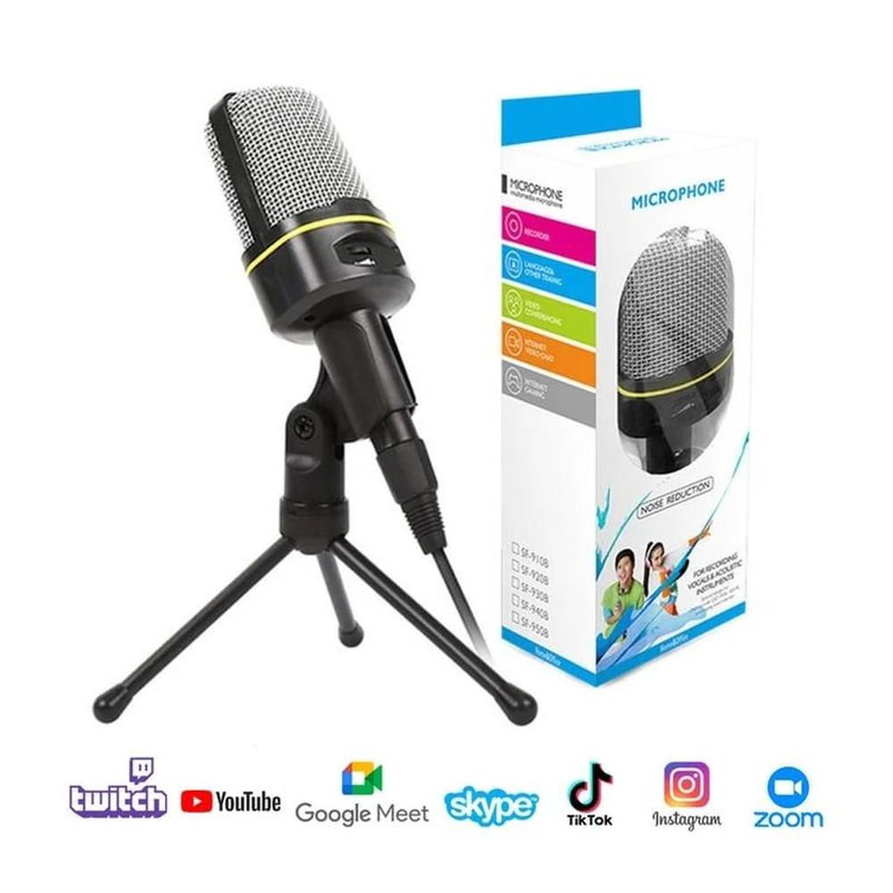 Micrófono Condensador para Live En Vivo Podcast TikTok Kick SF-920 Micrófono Condensador para Live En Vivo Podcast TikTok Kick SF-920
