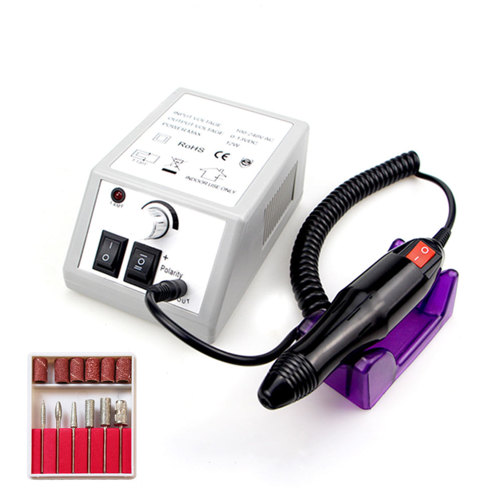 Set Manicure y Pedicure Pulidor de Uñas Drill 20000RPM Multicolor Set Manicure y Pedicure Pulidor de Uñas Drill 20000RPM Multicolor
