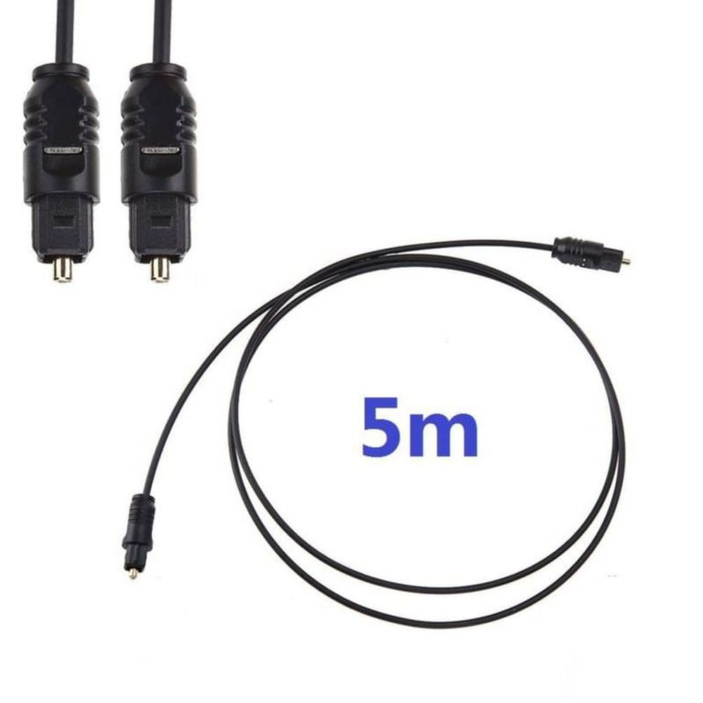 2Cables Audio Digital Fibra Optica 5m metros Macho para DVD PS4 Xbox 2Cables Audio Digital Fibra Optica 5m metros Macho para DVD PS4 Xbox