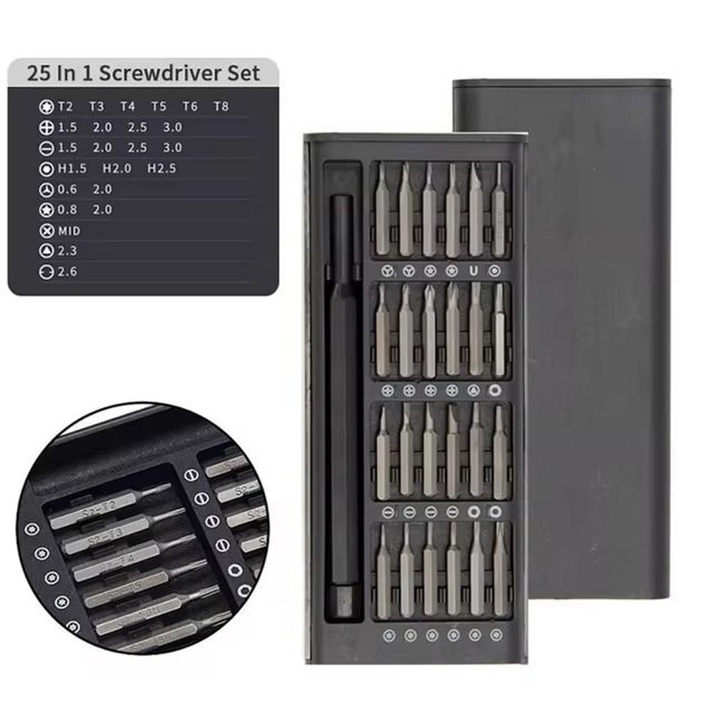 Kit Destornillador Magnetico Precision 25 en 1 Hogar iPhone