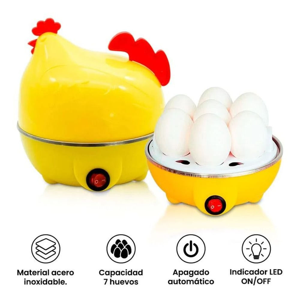 Gallina Automática Hervidor de Huevos Hasta 7Huevos a la Vez