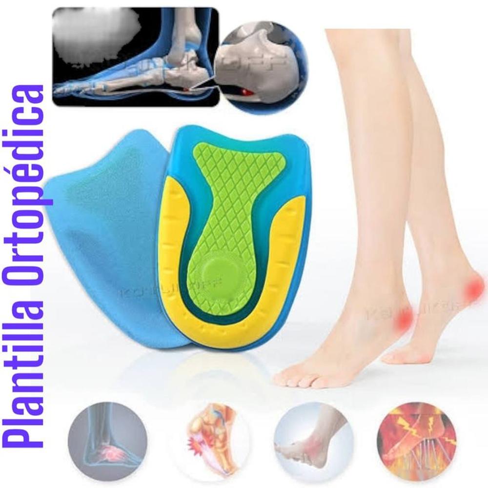Plantillas Gel Unisex para Talón y Aliviar Dolor de Pies Almohadillas