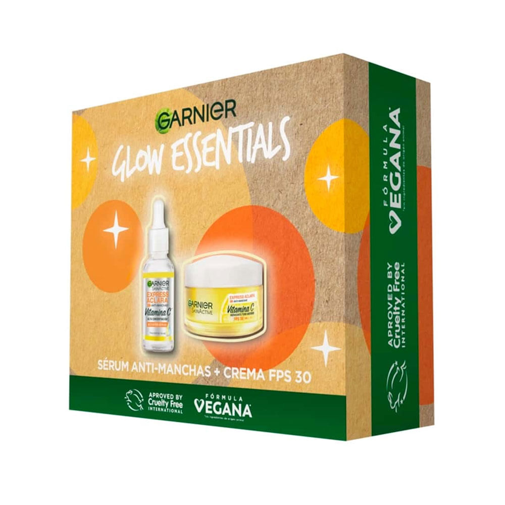 Pack Garnier SkinActive Glow Essentials Antimanchas Sérum + Crema