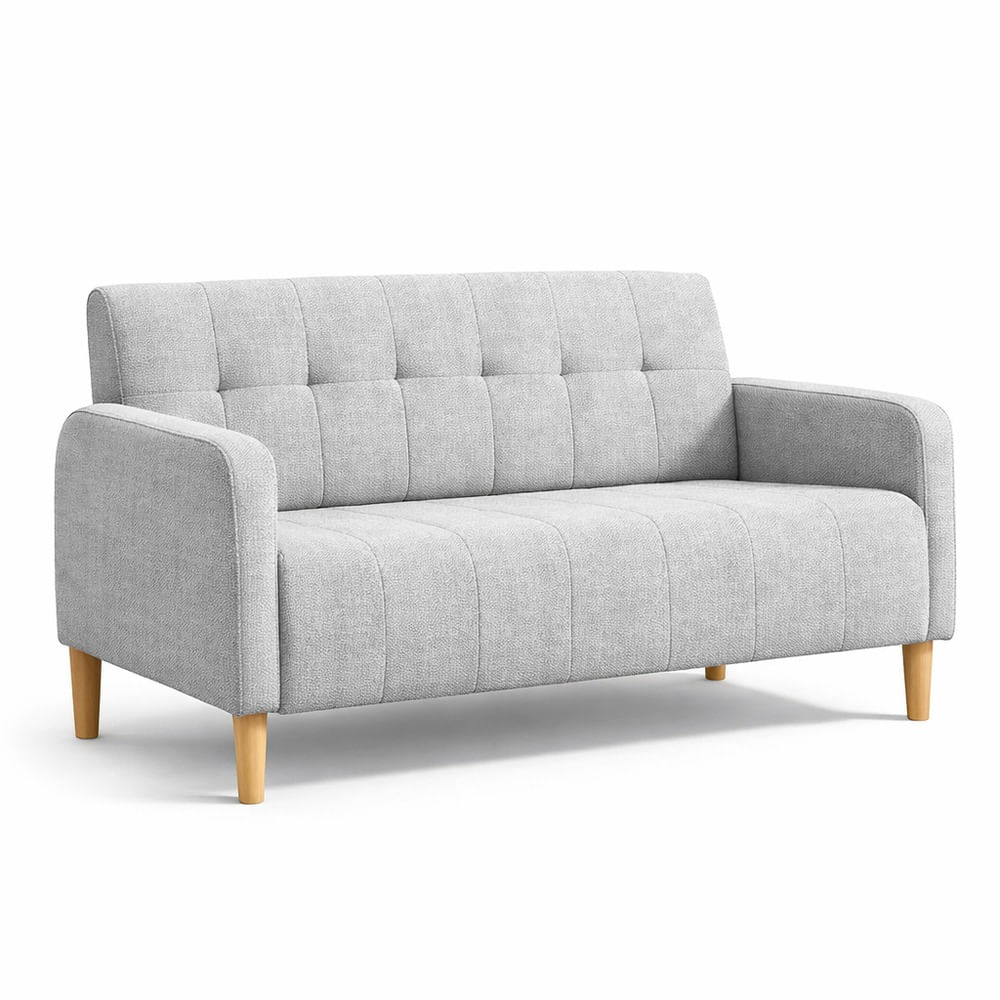 Sofá Tres Cuerpos Aura Gris Plata Antifluido y Obsequio Sofá Tres Cuerpos Aura Gris Plata Antifluido y Obsequio
