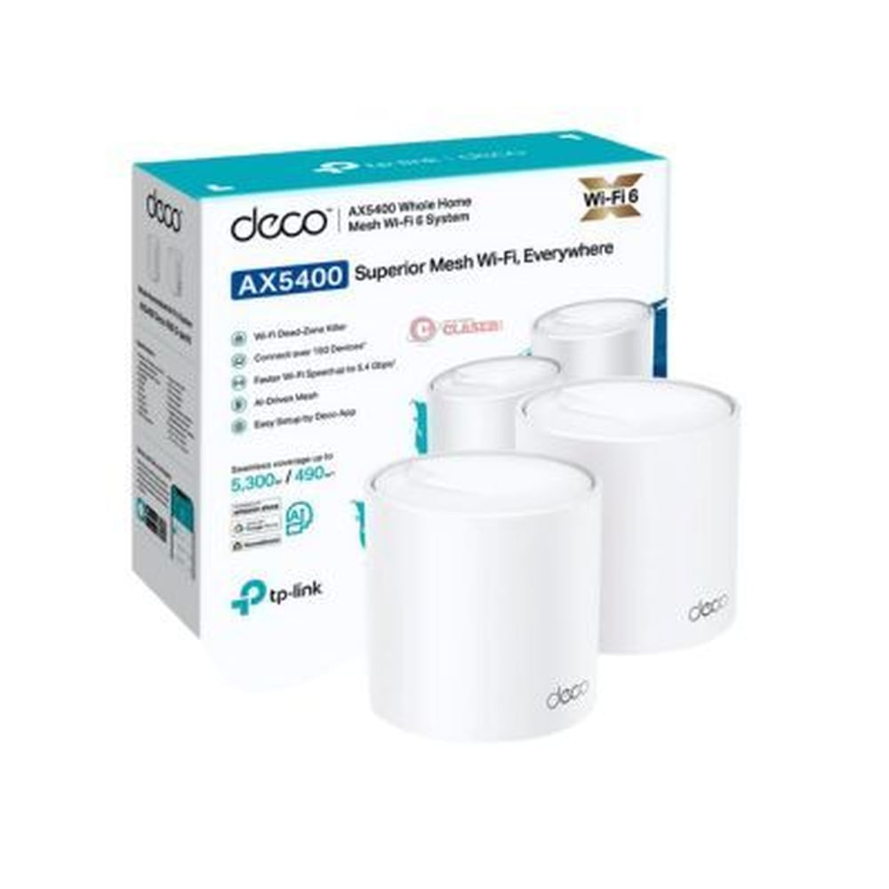SISTEMA WIFI MESH TP-LINK DECO X60-2 AX5400 PACK 2 Blanco