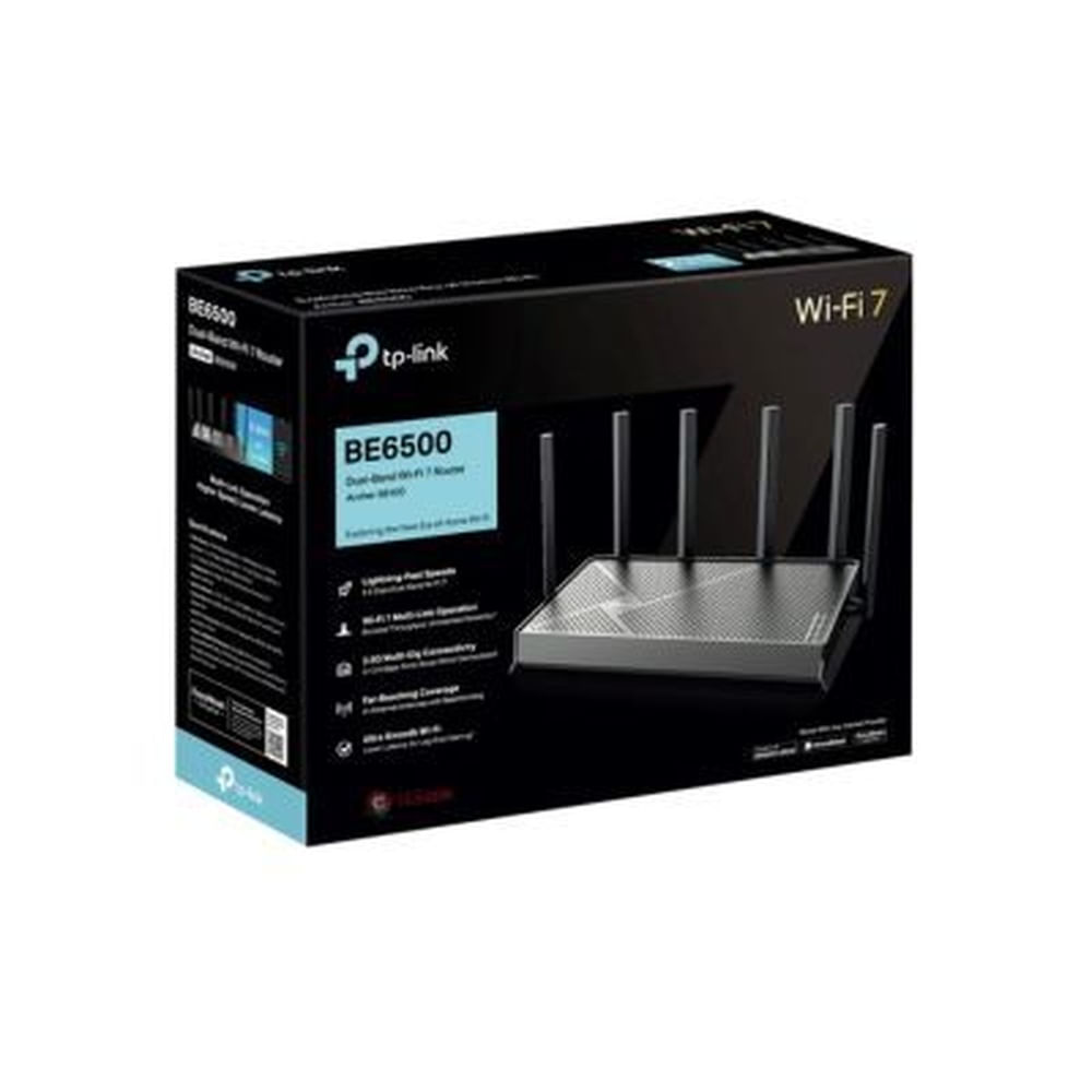 ROUTER TP-LINK ARCHER BE400 BE6500 25GB WIFI7 Negro