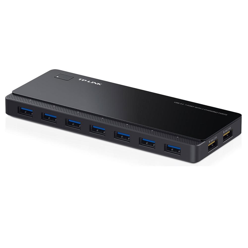 TP-Link - Hub USB 3.0 UH720 con 7 Puertos y 2 Puertos Fast Charger