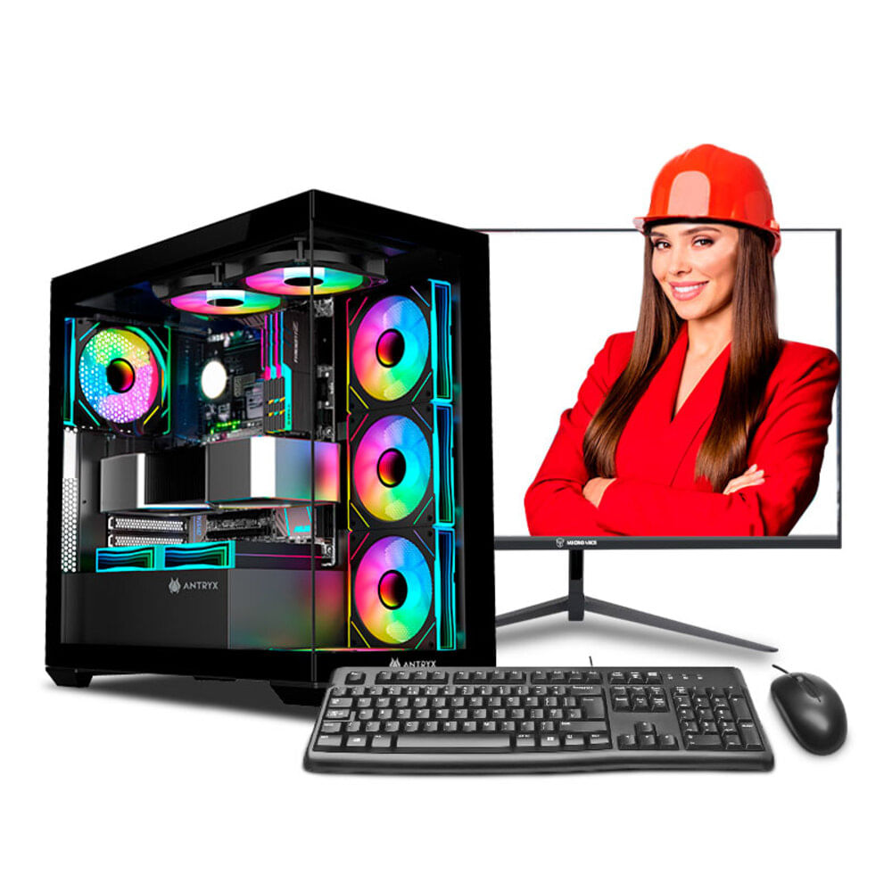 Pc Intel Core i9 12900KF 16gb 500Gb 24 Ips RTX5060 8GB Mipclista Computadora ESCRITORIO inge
