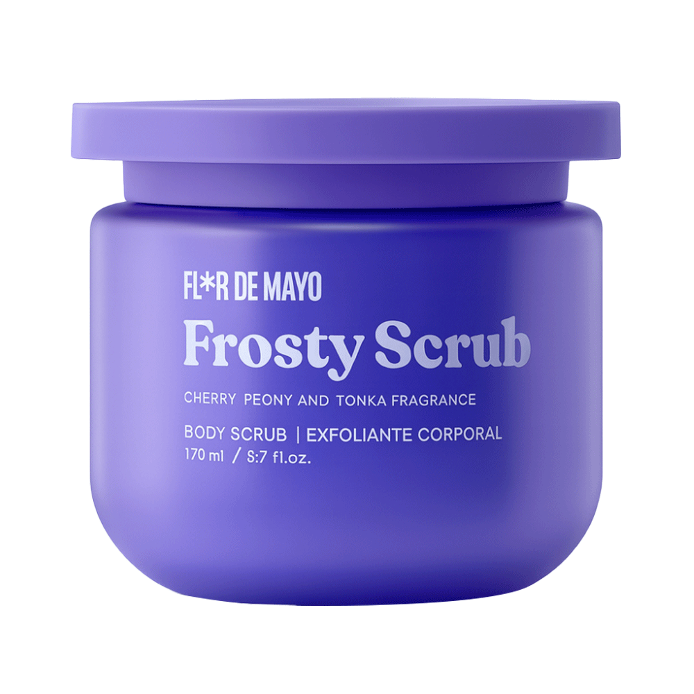 Exfoliante Corporal Flor de Mayo Frosty Scrub aroma floral almizclado 170 ml