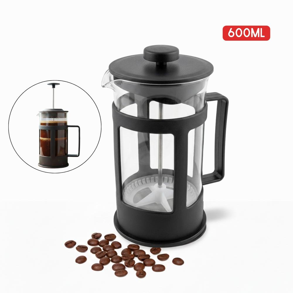 Cafetera Prensa Francesa 600ml Vidrio Borosilicato Resistente