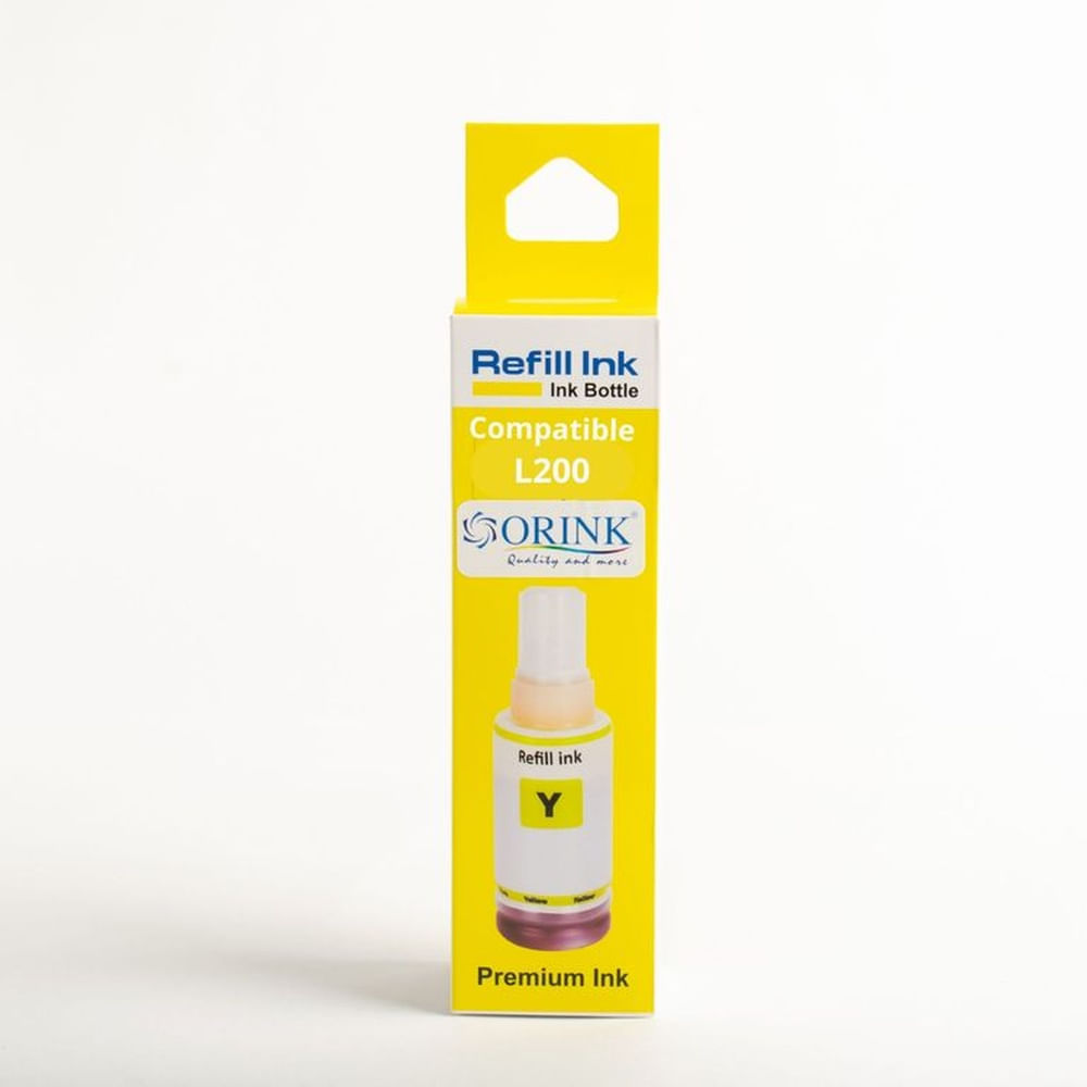 Tinta Compatible ORINK para serie L200 o 664 Yellow 70 ml