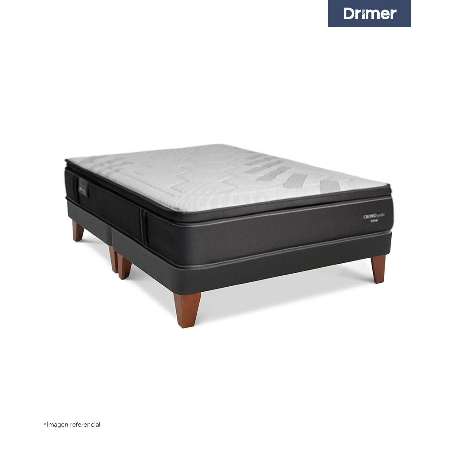Cama Gold Cromopedic King + Almohadas
