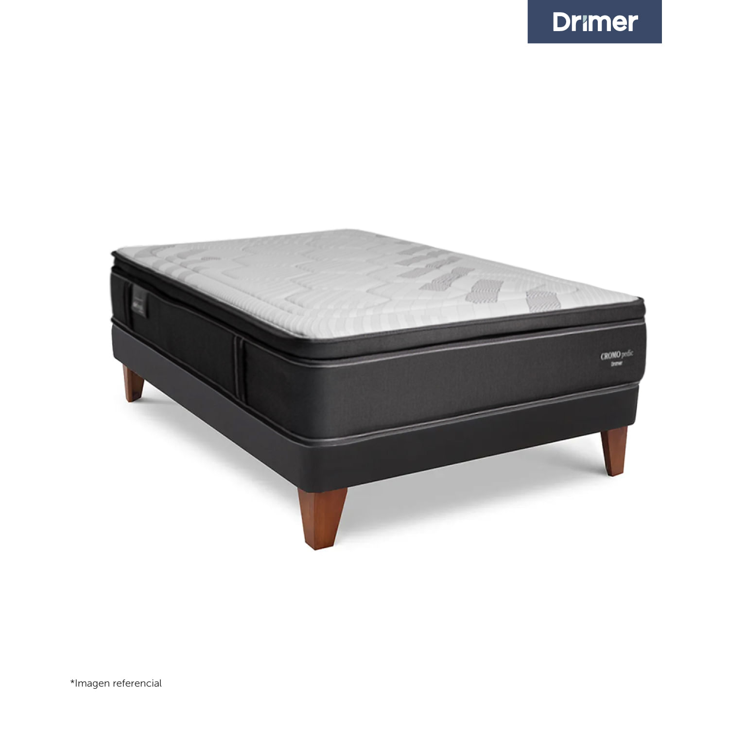Cama Gold Cromopedic 2Plz + Almohadas