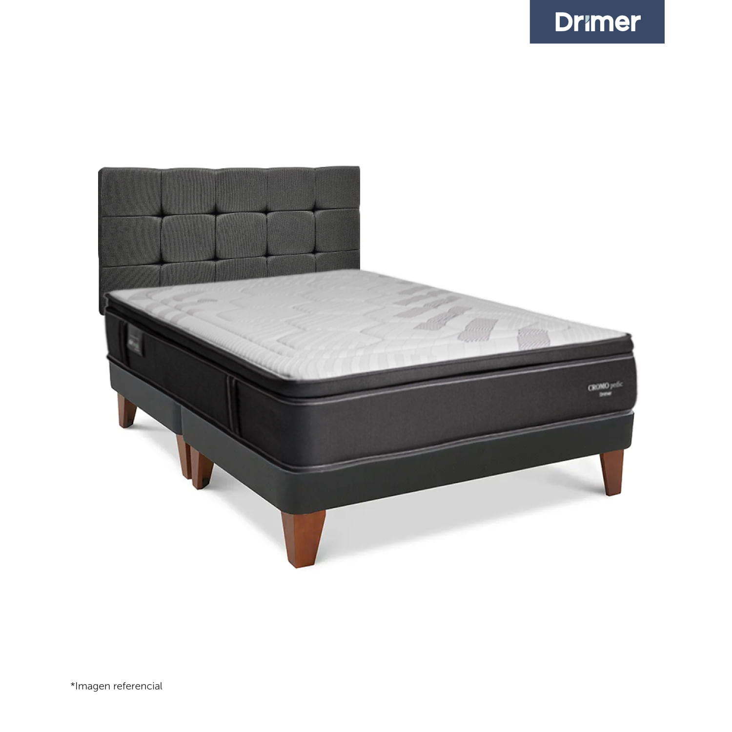 Combo Gold Cromopedic Queen + Almohadas