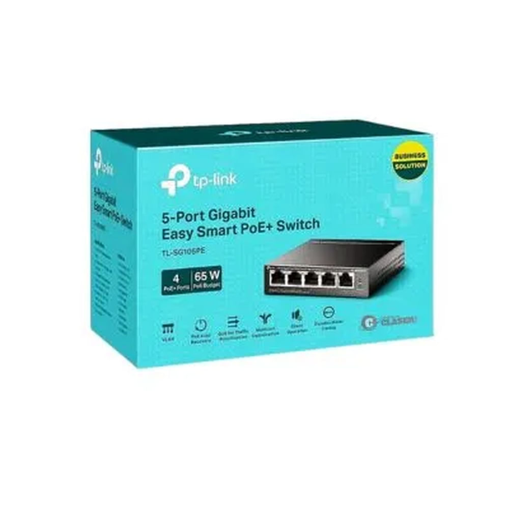 SWITCH TP-LINK SG105PE 5PTS GIGABIT POE Negro