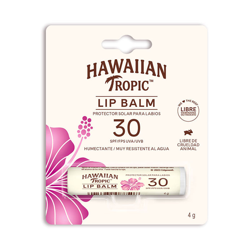 Balsamo labial Hawaiian Tropic Lip Balm protector solar FPS 30