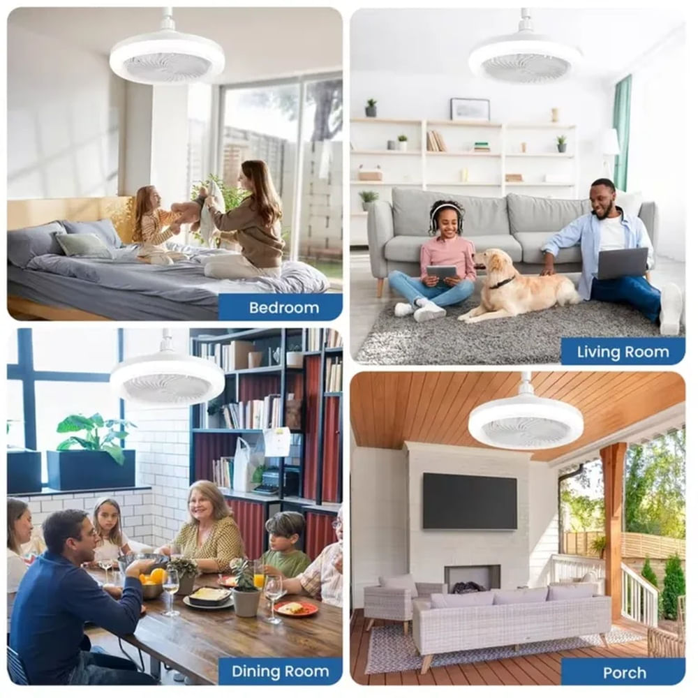 Foco Ventilador Ahorrador IMPORTADO 2026