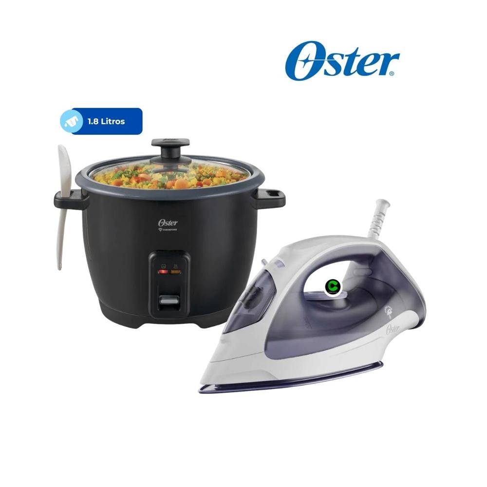 COMBO OSTER Olla Arrocera 10 Tazas - Plancha Liviana a Vapor