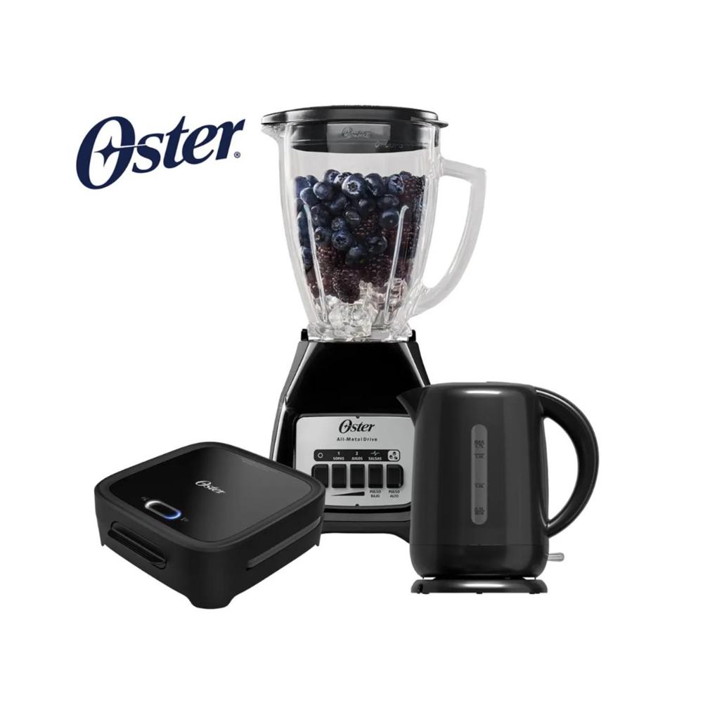 Combo Oster Licuadora 1.5Litros - Sandwichera - hervidor 1.7LT