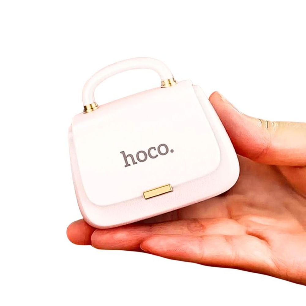 Audífonos Inalámbricos Bluetooth con estuche cartera  Blanco - HOCO
