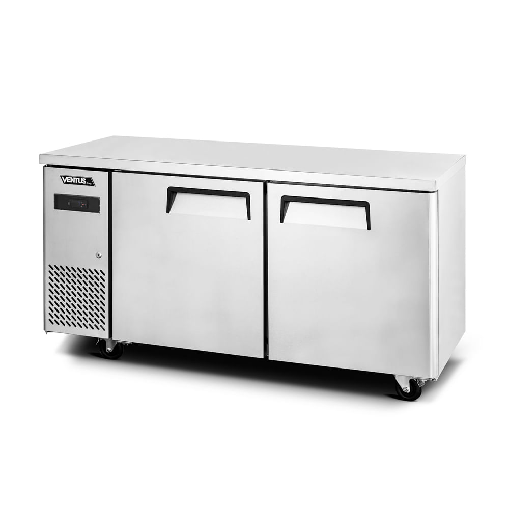 Mesón Refrigerado 2 ptas Acero Inox.