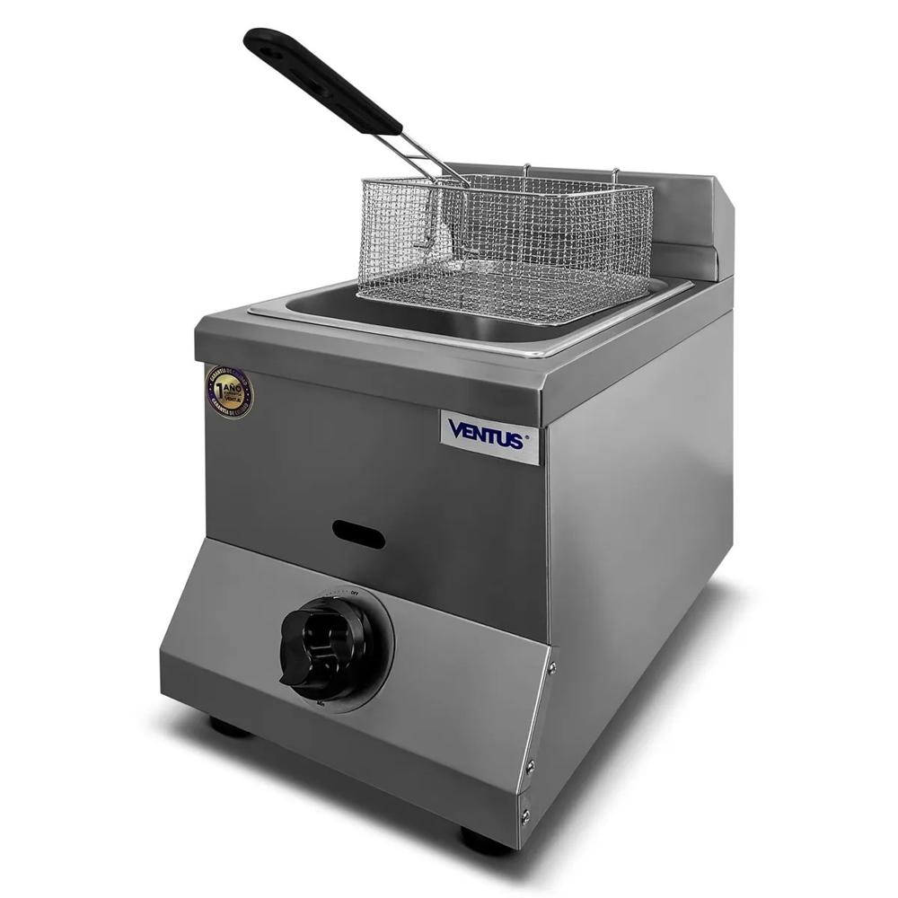 Ventus Freidora Gas Sobremesa- 8.5L- Inox-VFSG-071