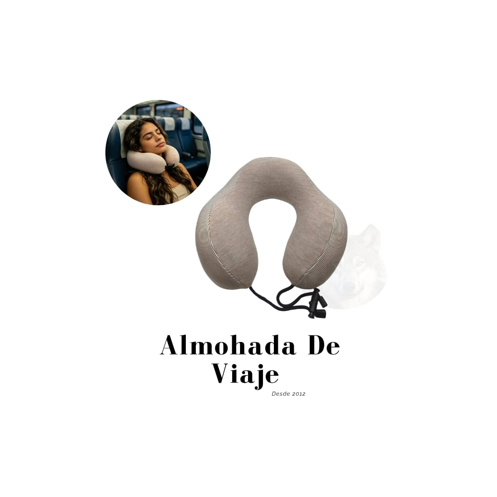 Cuellera Enforma De U Color Marron Claro