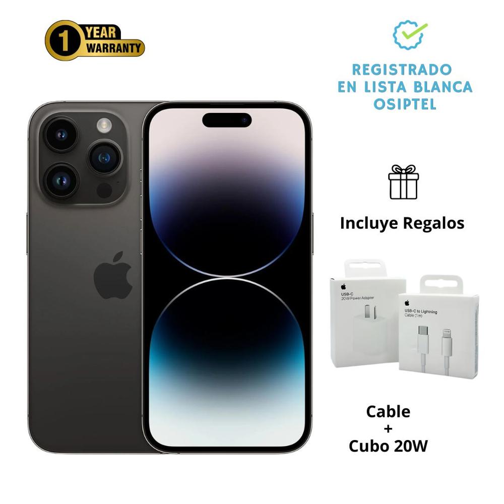IPhone 14 Pro 128 Gb Black Reacondicionado A2650 - Condición Excelente