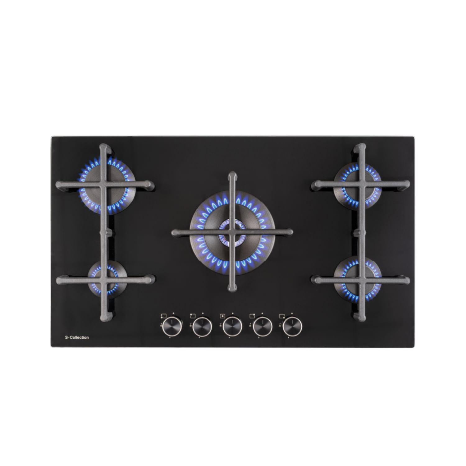 Cocina Encimera 90cm S-Collection Pureblack a Gas Smart