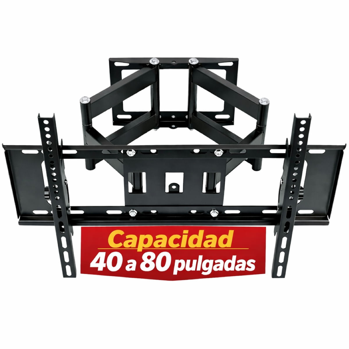 RACK TV SOPORTE PARA TELEVISOR DE 40 A 80 PULGADAS CON DOBLE BRAZO ARTICULADO