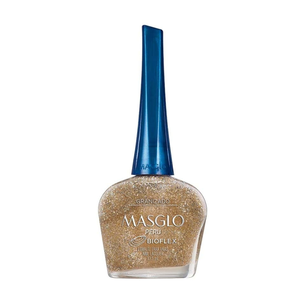 Esmalte de Uñas Masglo Bioflex Granizado Dorado