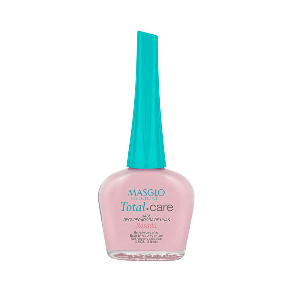 Esmalte base para uñas Masglo Clinical Total Care Base Rosada