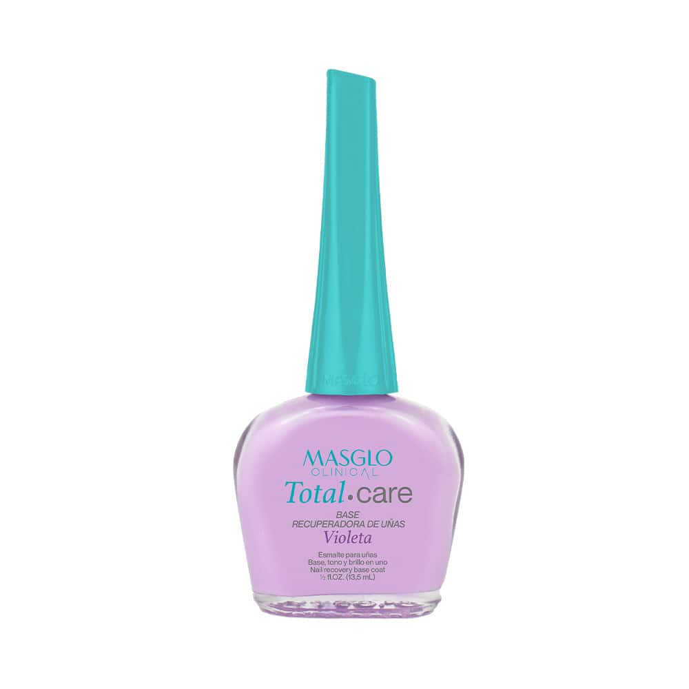 Esmalte base para uñas Masglo Clinical Total Care Base Violeta