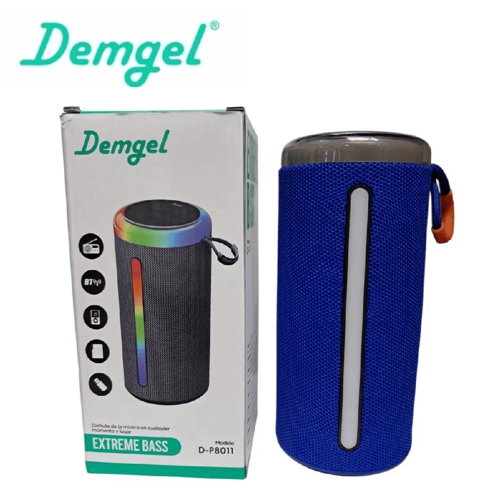 Parlante Demgel Extreme Bass 18 cm 10 Watts 2h. Bluettooth-Micro SD-USB D-P8011 Azul