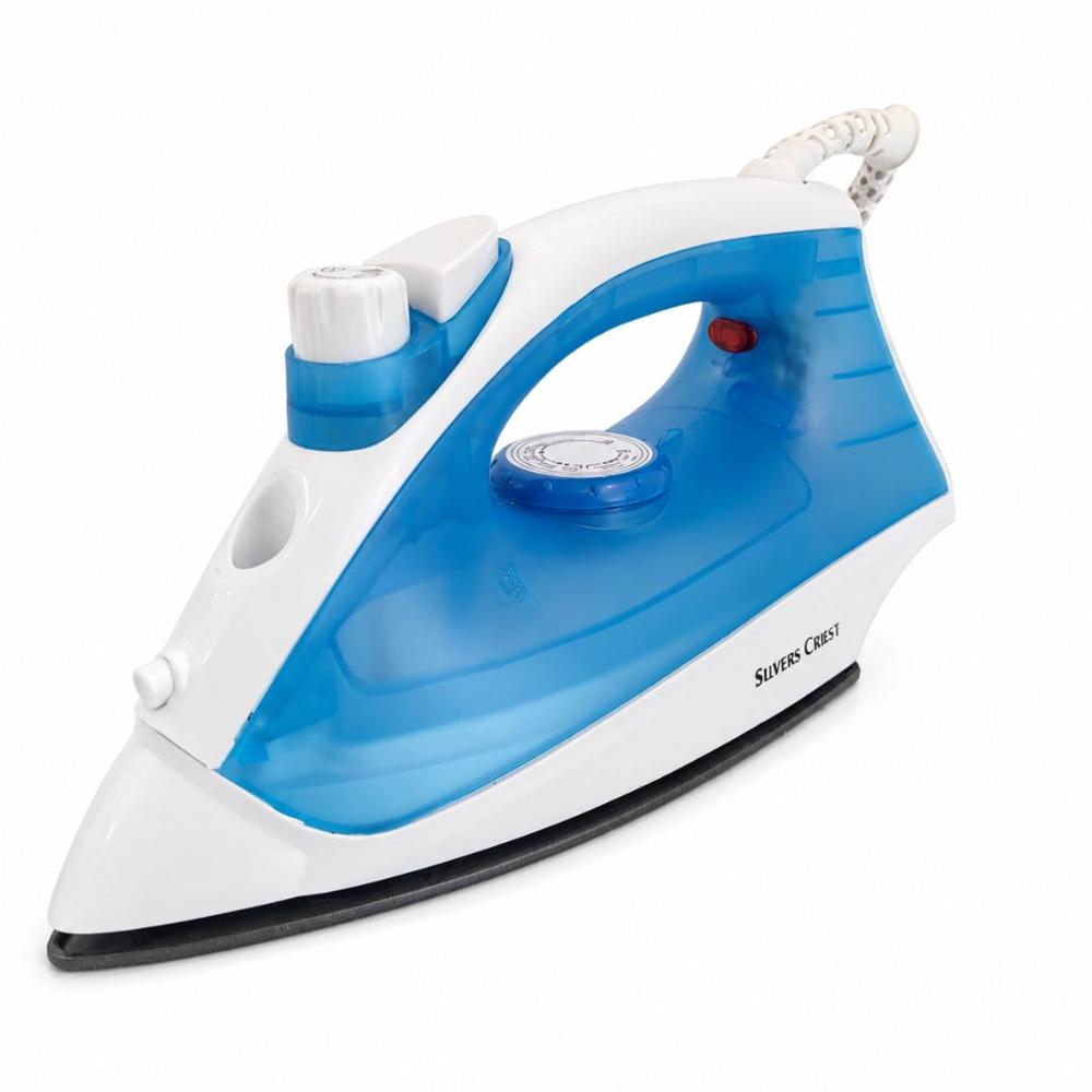 Plancha a Vapor Eléctrica 1400W Con Rocío Fino Base Antiadherente SC-9729 - Azul