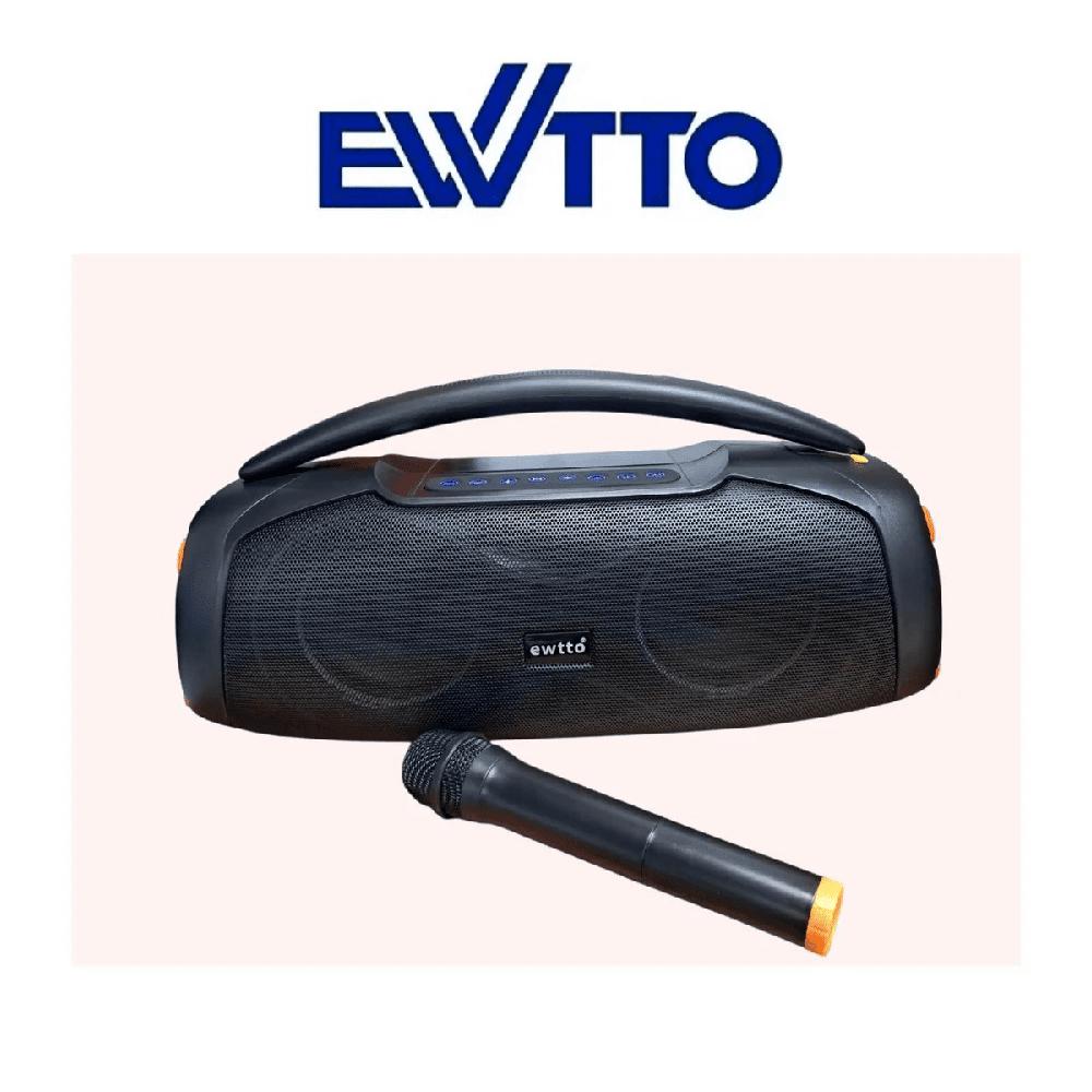 Parlante EWTTO Inalámbrico Portátil Extreme Bass 40 Watts 50 Cm BT-AUX-USB-TF ET-P4300MBC -Nuevo