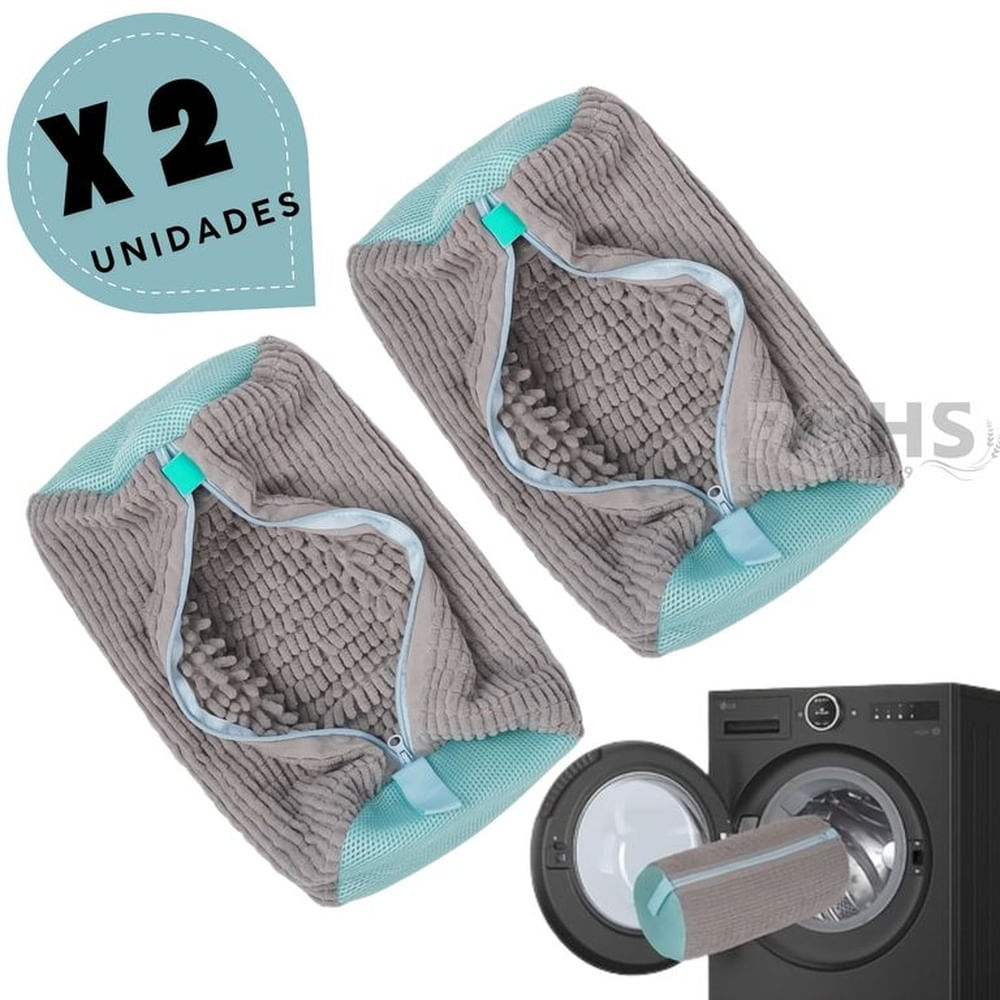 Bolsa Protectora Para Lavado de Zapatillas x 2 Unidades Gris