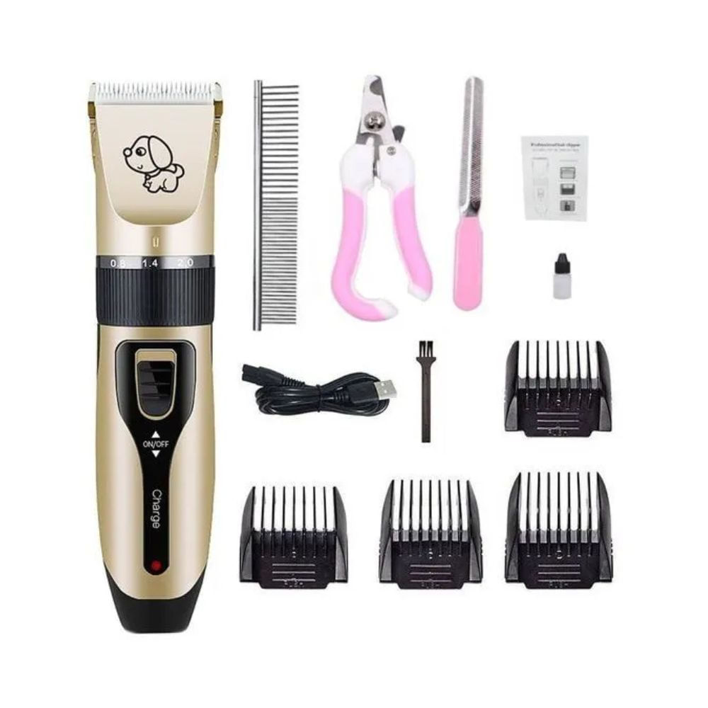 Kit Máquina para Cortar Pelo de Mascota