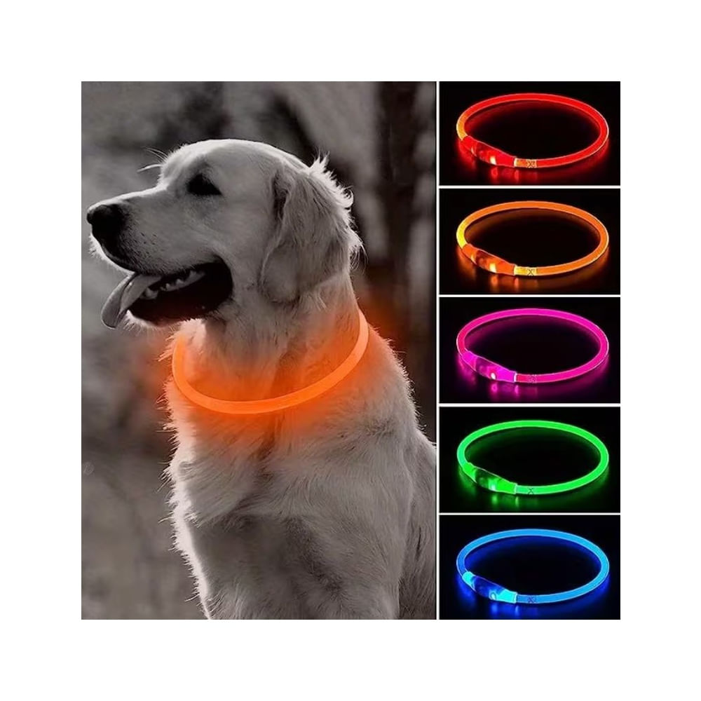 COLLARES LED RECARGABLES PARA MASCOTAS - AZUL
