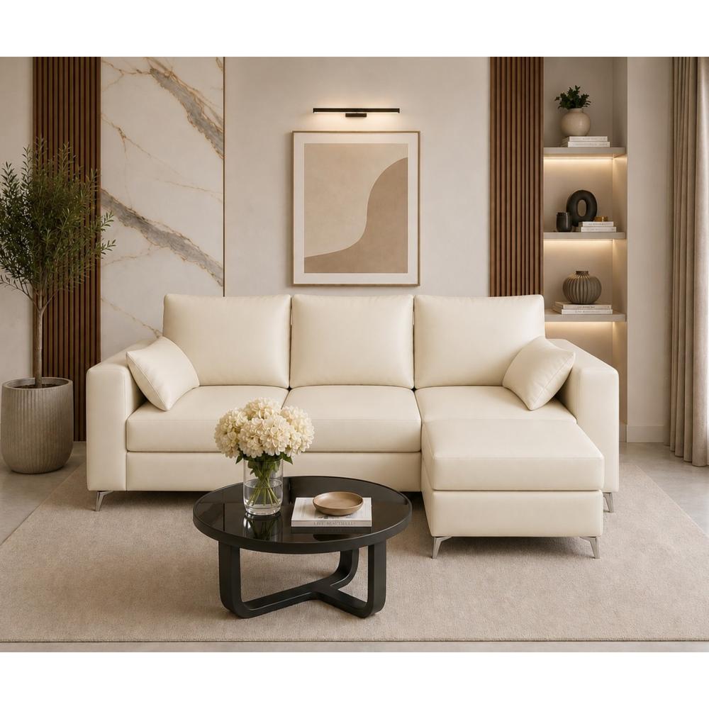 Sofá Wayra Ivory Banqueta Multifuncional