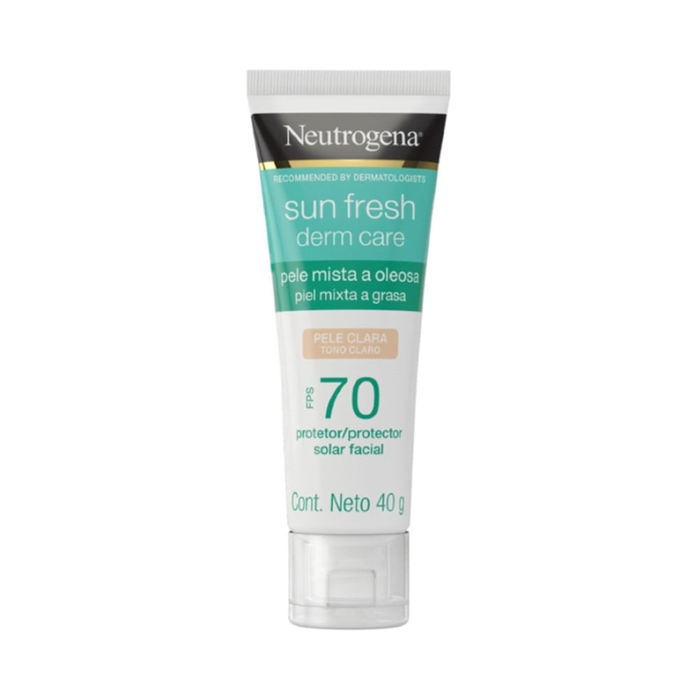 Protector Solar Neutrogena Sun Fresh Derm Care Tono Claro 70 40 G Fps