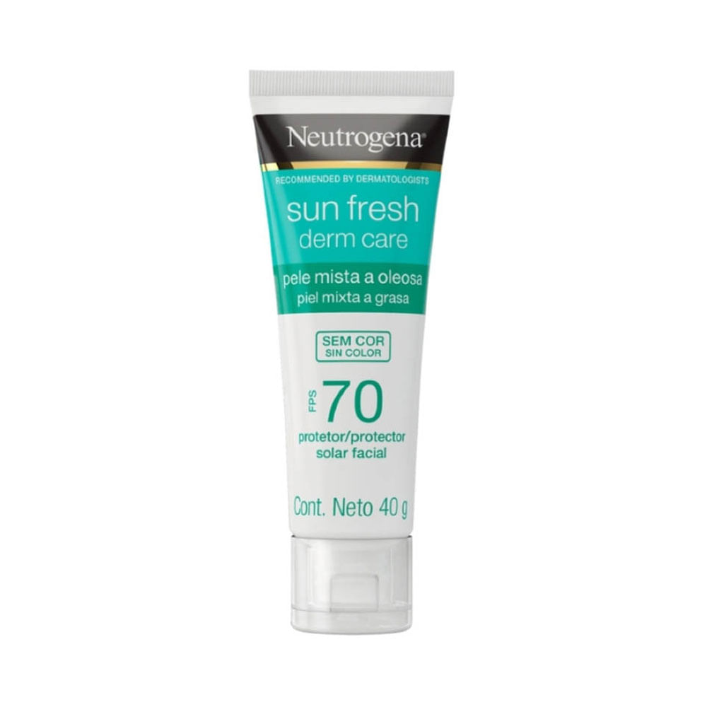 Protector Solar facial Neutrogena Sun Fresh Derm Care FPS 70