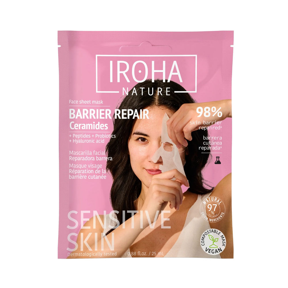 Mascarilla Facial Reparadora de la Barrera Cutánea Iroha Ceramidas 25 ml