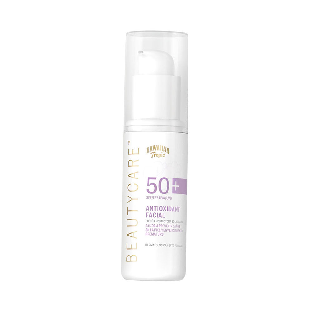 Protector Solar facial Hawaiian Tropic Beauty Care Antioxidante FPS 50+