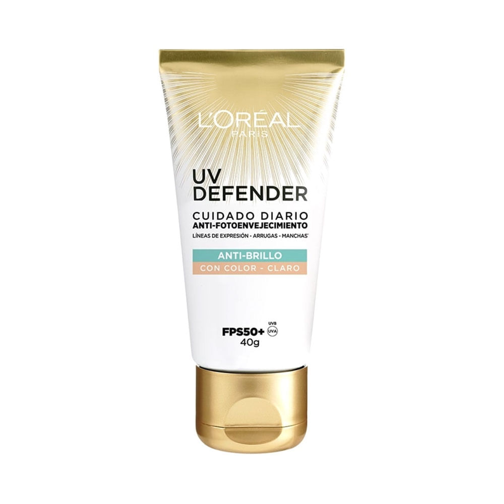 Protector Solar L'Oréal Paris UV Defender Anti-Oilness Light FPS 50+